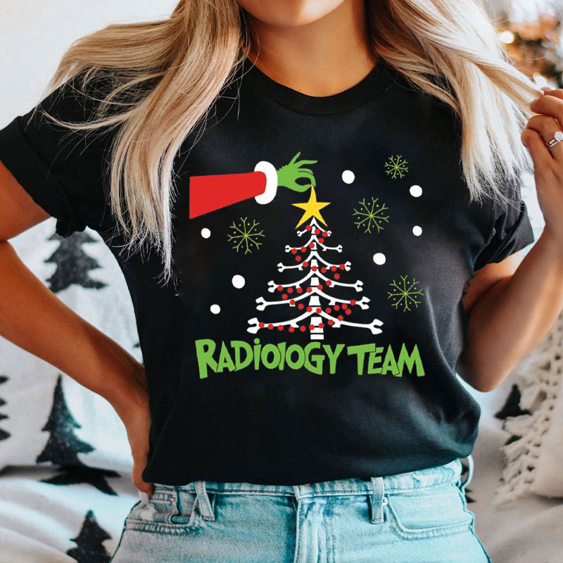 Hand Radiology Team Bone Tree T-Shirt
