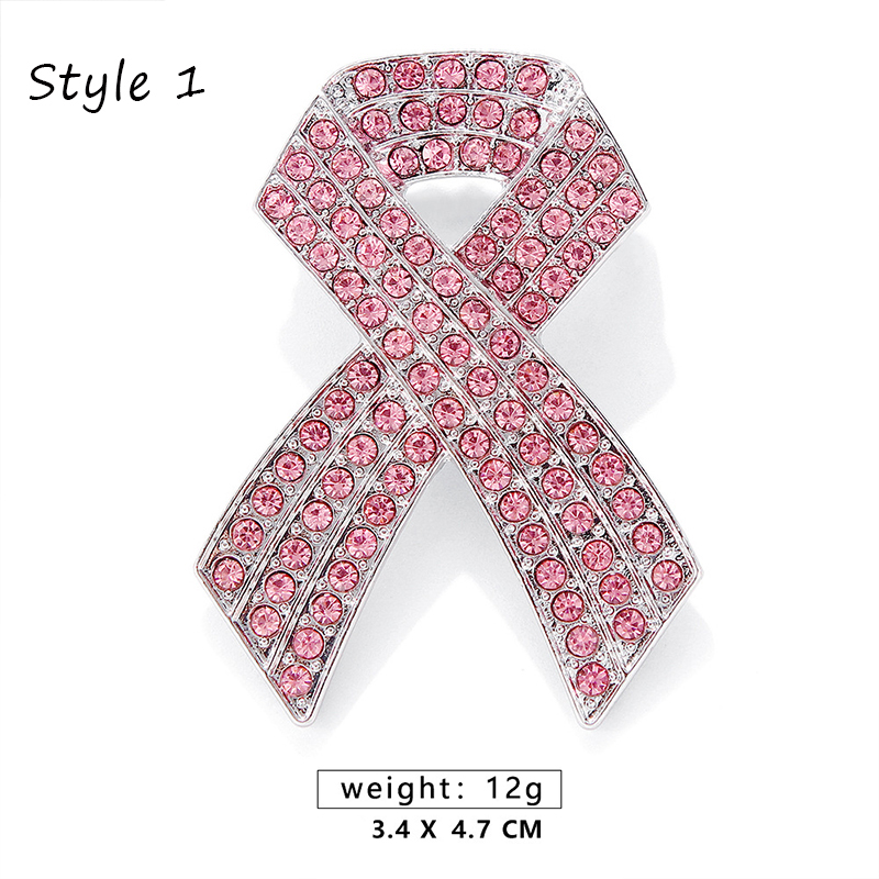 Diamond Breast Cancer Awareness Nurse Pin