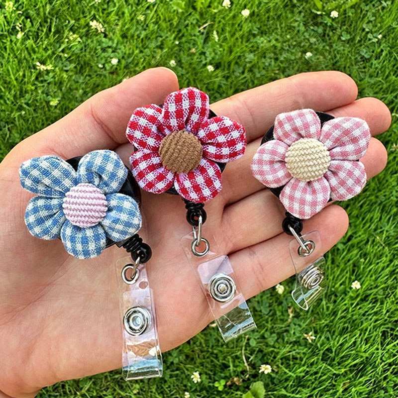 Cute Flower Badge Reel