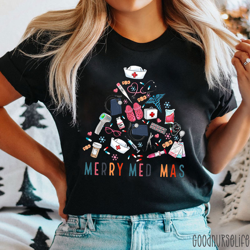 Merry Med Mas Nurse T-shirt