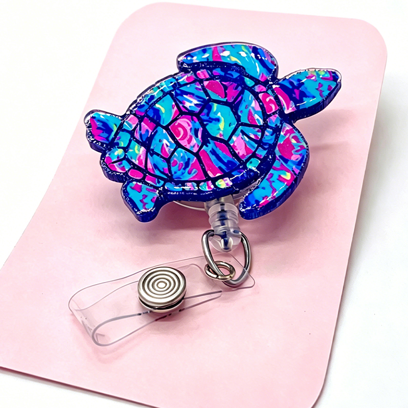 Summer Sea Turtle Badge Reel