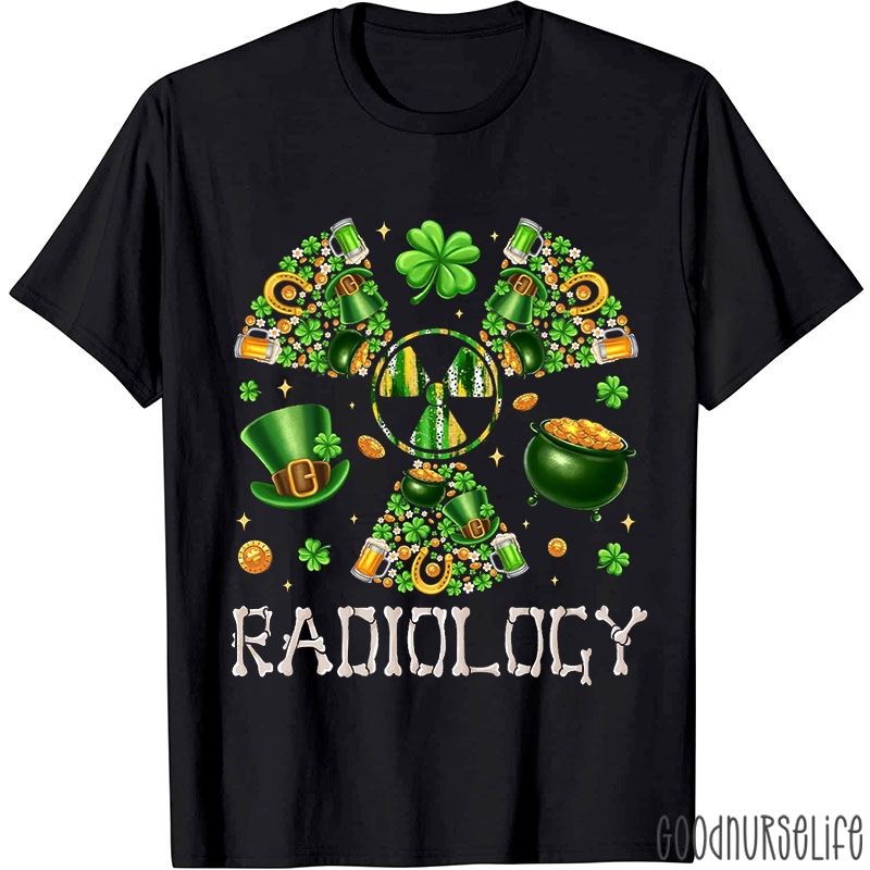 Shamrock Nuclear Symbol Radiology T-shirt