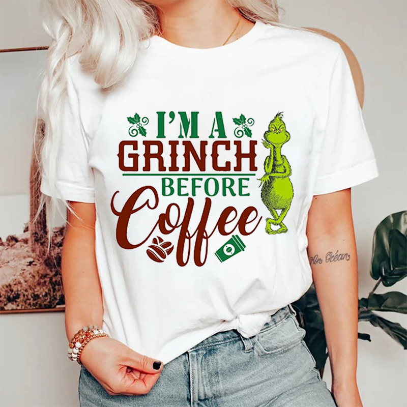 I'm A Before Coffee Christmas Nurse T-shirt