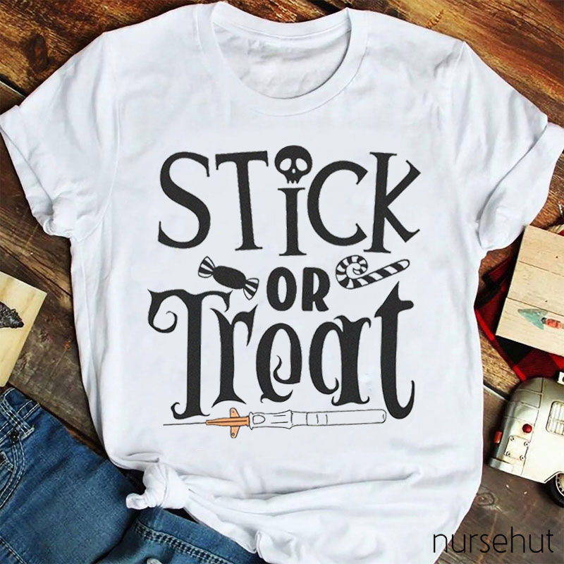 Stick Or Treat Nurse T-Shirt