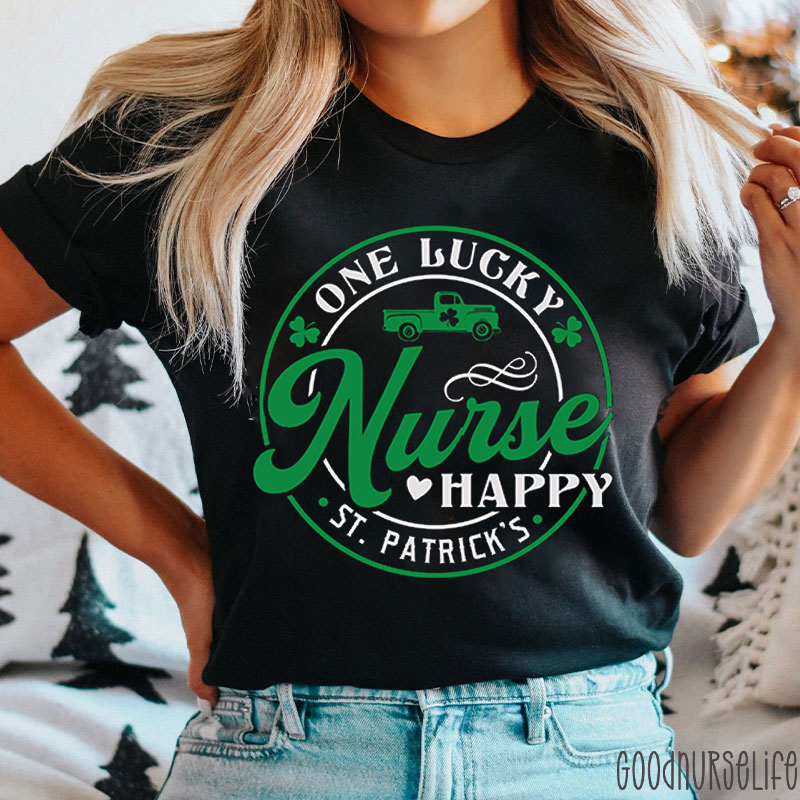 One Lucky Nurse Happy St. Patrick's Nurse T-Shirt