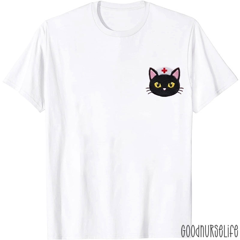 Funny Cute Nurse Cat Nurse T-shirt