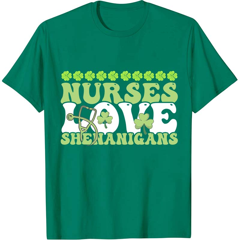 Nurse Love Shenanigans Nurse T-Shirt