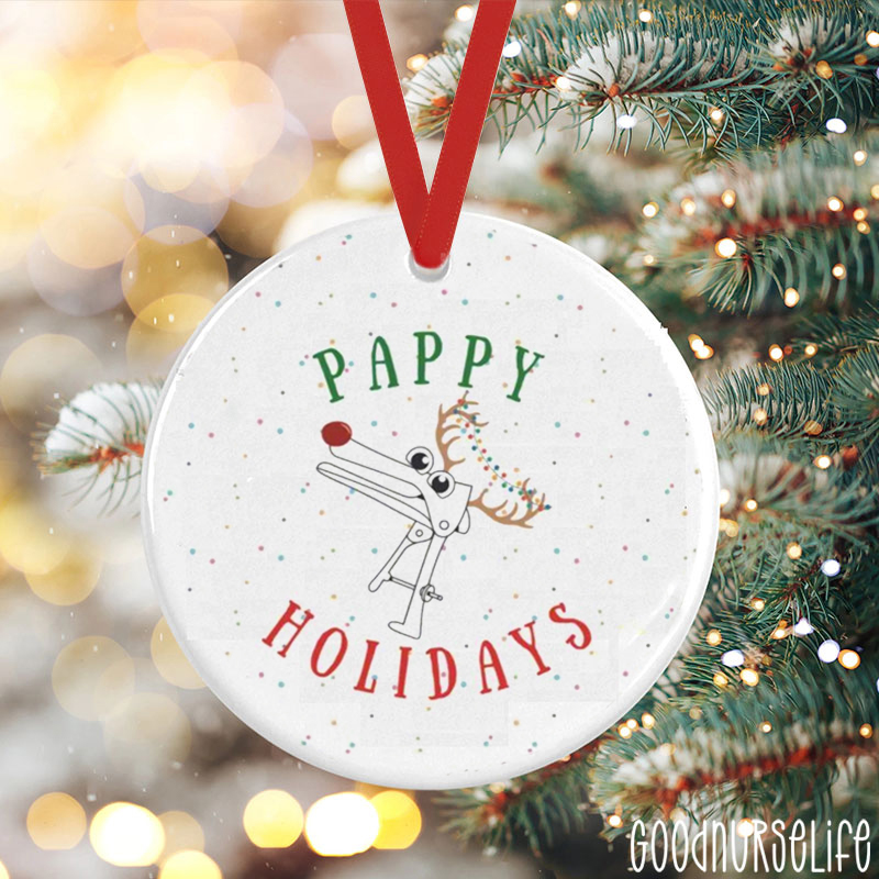 Pappy Holidays Nurse Ceramic Christmas Ornament