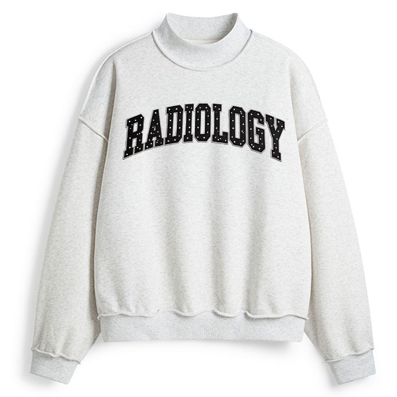 Personalized Cute Rad Tech Double-Sided Collar Reversible Mockneck