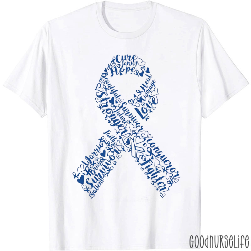 Love Courage Cure Colon Cancer Awareness T-shirt