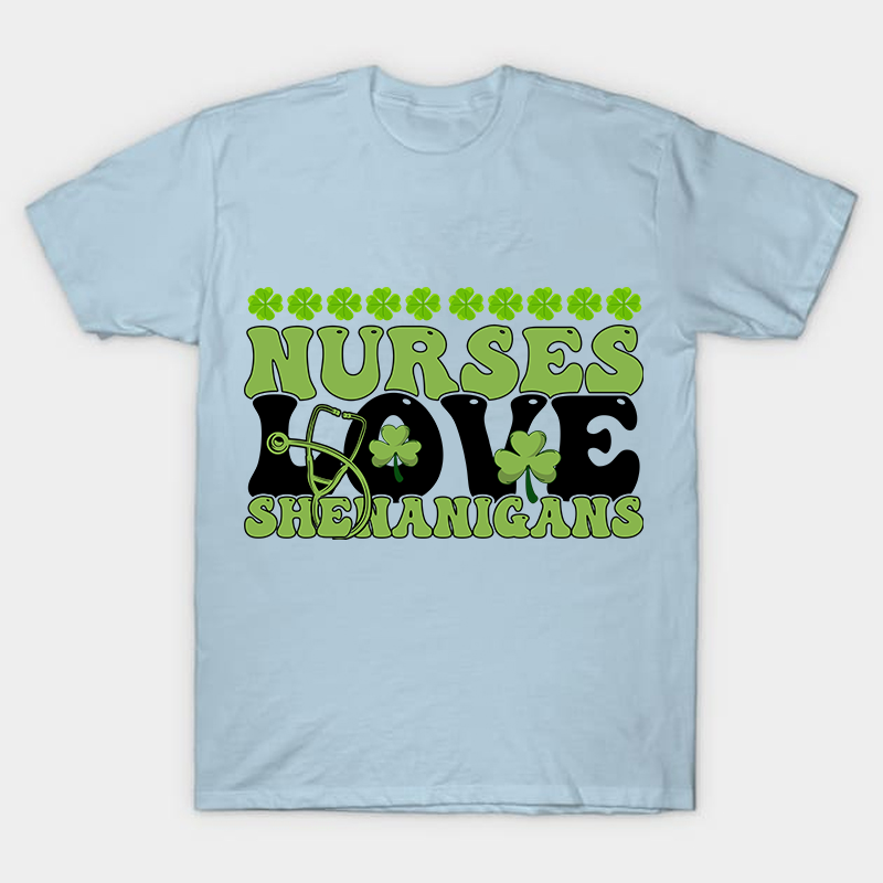Nurse Love Shenanigans Nurse T-Shirt