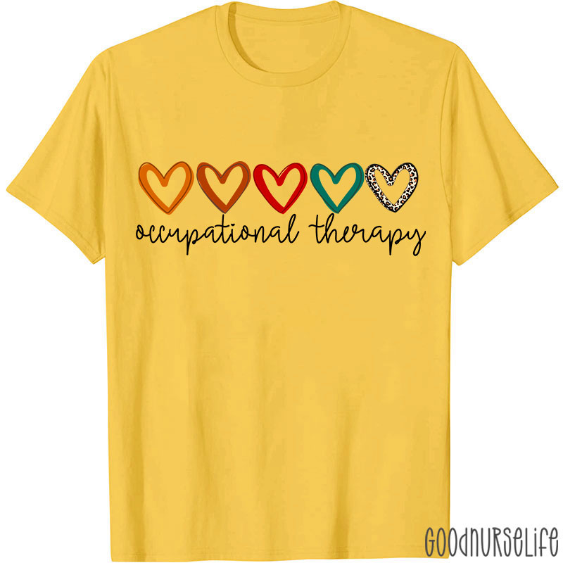 Hearts Of Occupational Therapy Occupational Therapist T-Shirt