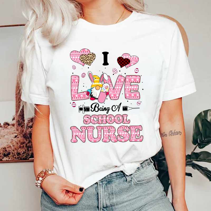 I Live Being A School Nurse T-Shirt