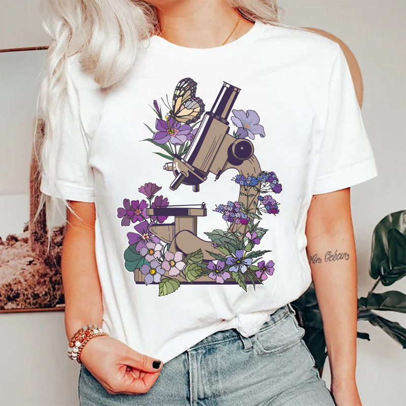 Science Flower Microbiology Laboratory T-Shirt