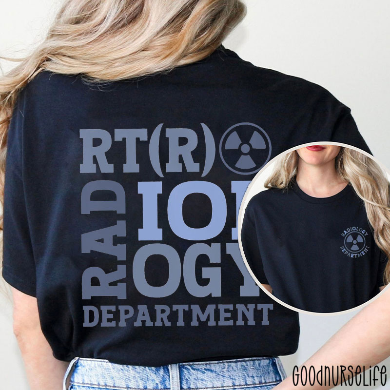 RT Radiology Department Two Sided T-Shirt