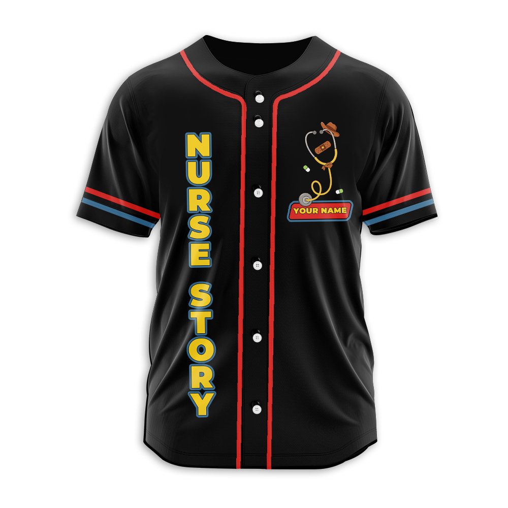 Personalized Name Nurse Story To Infinity And Beyond Nurse Baseball Jersey