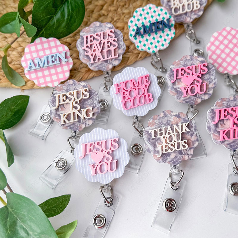 Personalized Pastel Faith Badge Reel
