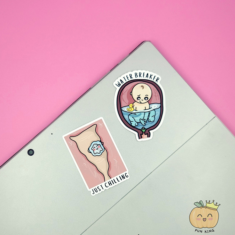 OBGYN Pun Nurse Stickers