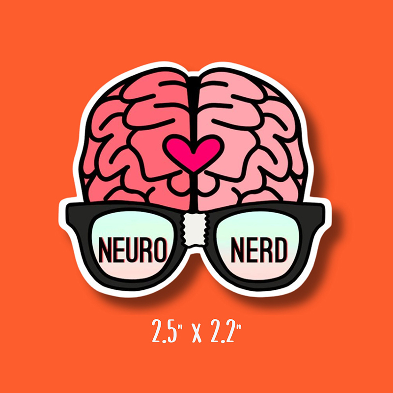 Neuro Nerd Physical Therapy Nurse Stickers