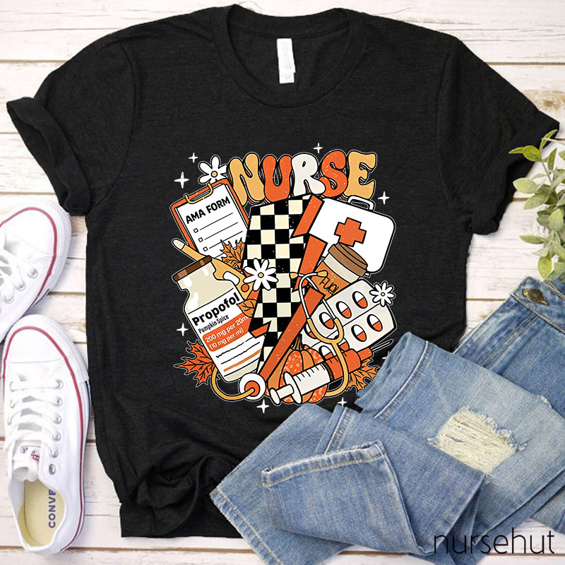 Autumn Nurse Life Nurse T-Shirt