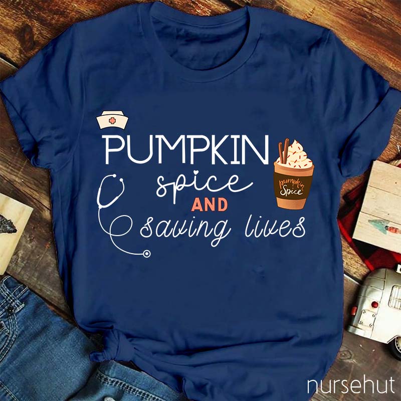 Pumpkin Spice Nurse T-Shirt