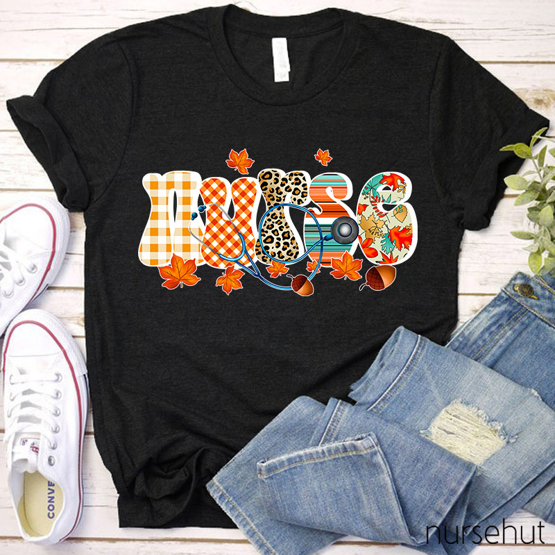 Autumn Nurse Life Nurse T-Shirt