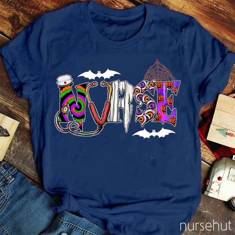 Spooky Halloween Nurse T-Shirt