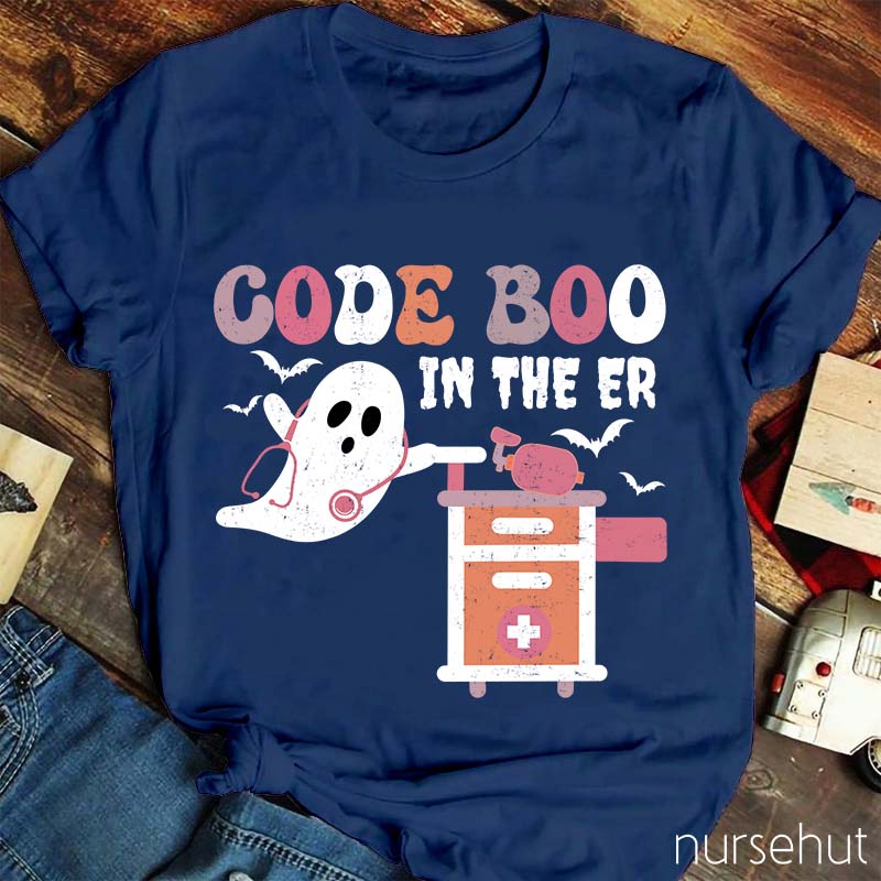Code Boo In The ER Nurse T-Shirt