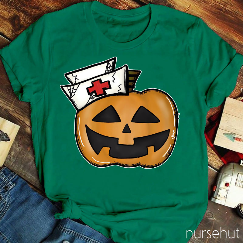 Halloween Pumkin Nurse T-Shirt