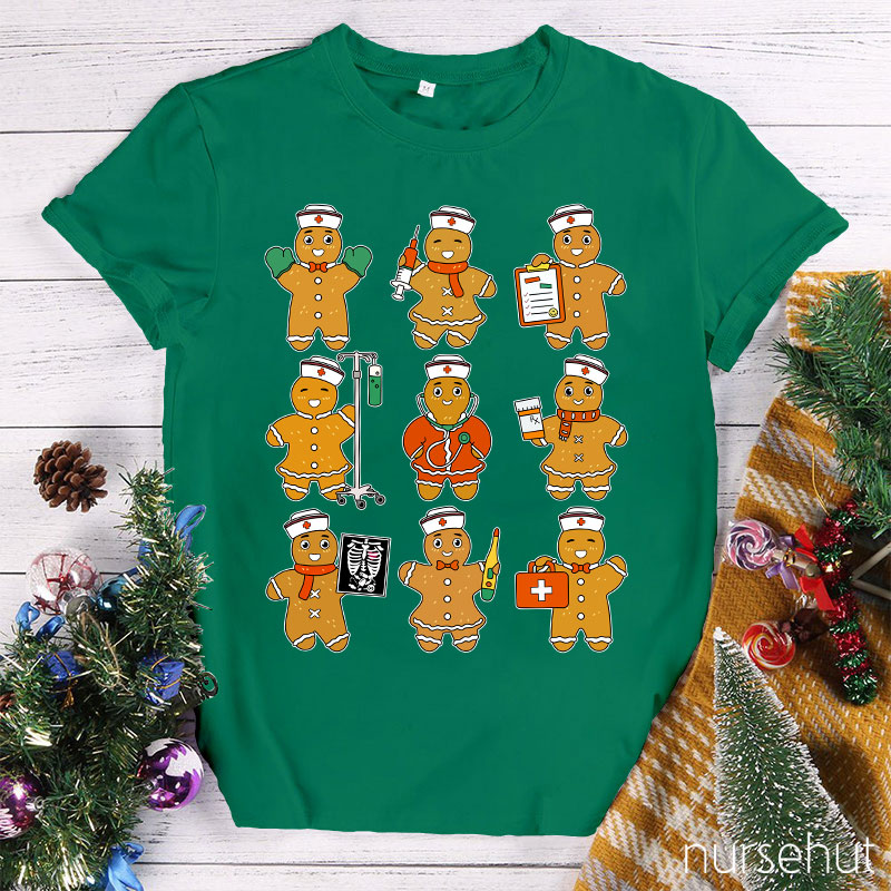 Gingerbread Man Nurse T-Shirt