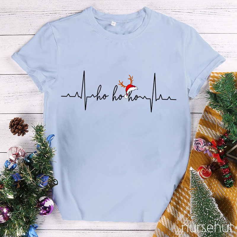 The Heart Beats Before Christmas Are Happy Nurse T-Shirt