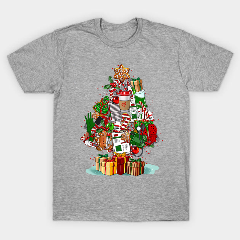 Nurse Christmas Tree Nurse T-Shirt