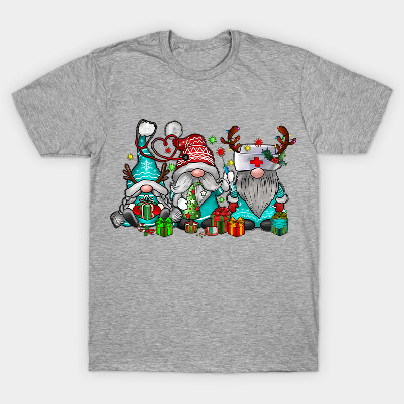 Christmas Gnome Nurse T-Shirt