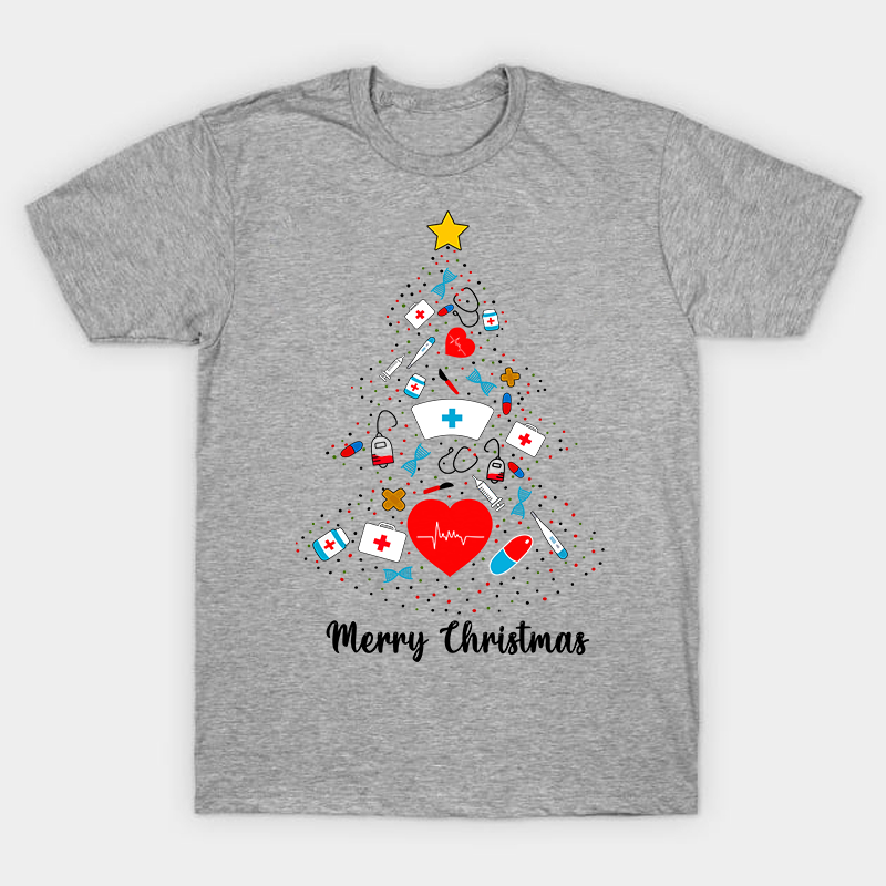 This Is The Nurse's Christmas Tree Nurse T-Shirt