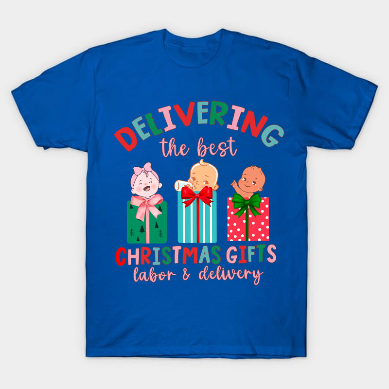 Delivering The Best Christmas Gifts Nurse T-Shirt