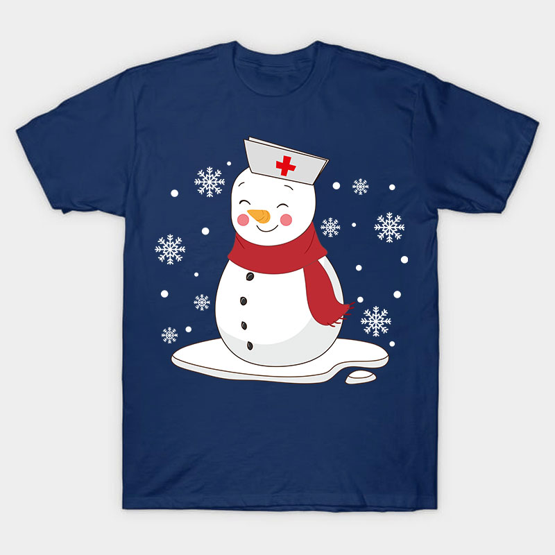 Cute Snowman Nurse T-Shirt