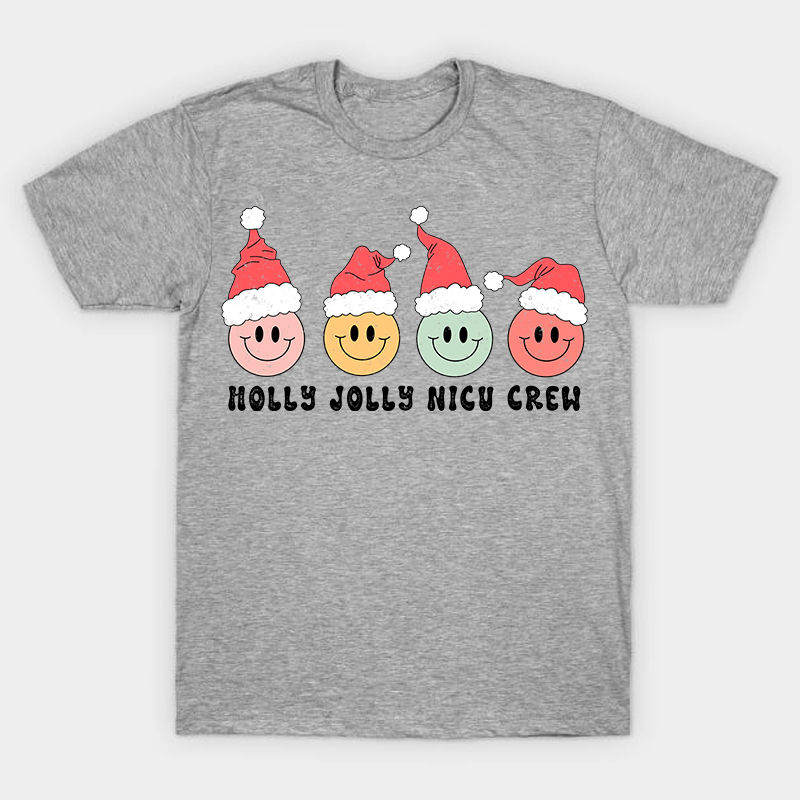 Holly Jolly Nicu Crew Nurse T-Shirt