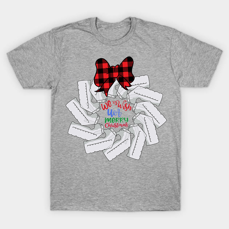 We Wish Merry UA Christmas Nurse T-Shirt