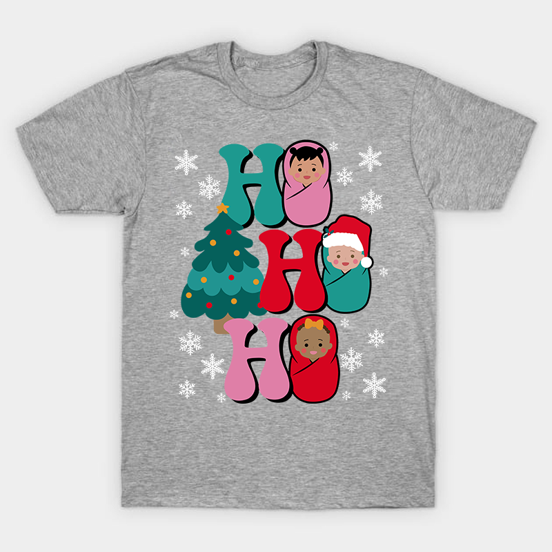 Ho Ho Ho Christmas Nurse T-Shirt