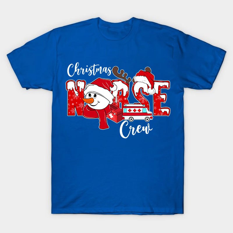 Christmas Nurse Crew Nurse T-Shirt