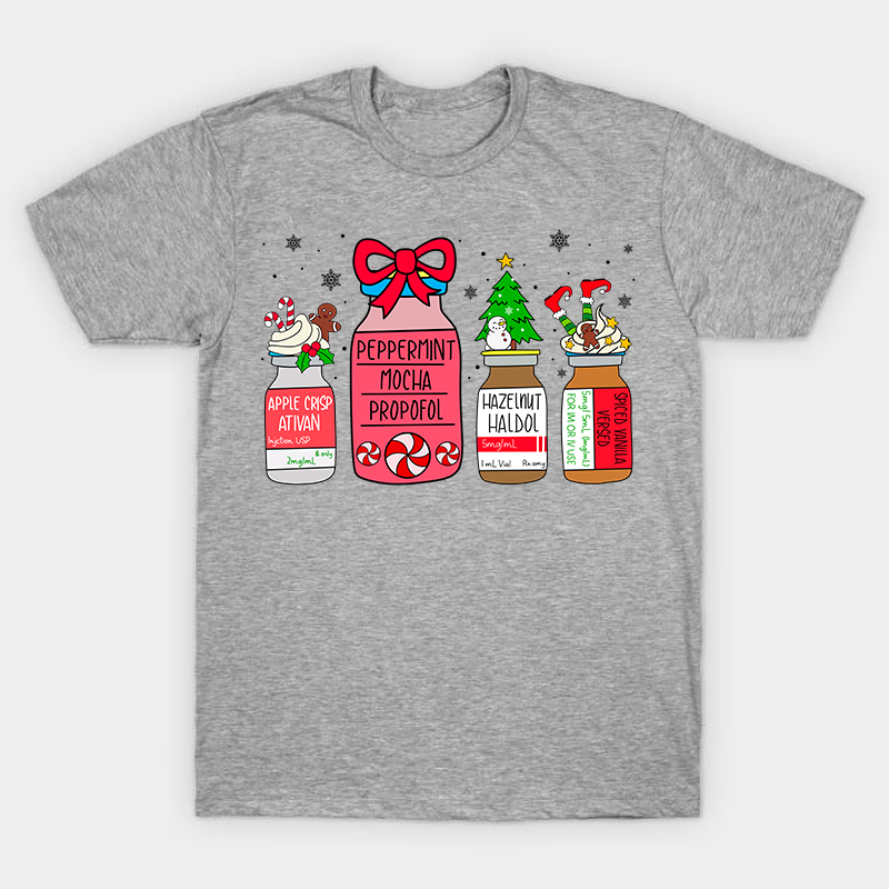 Peppermint Mocha Propofol Christmas Nurse T-Shirt