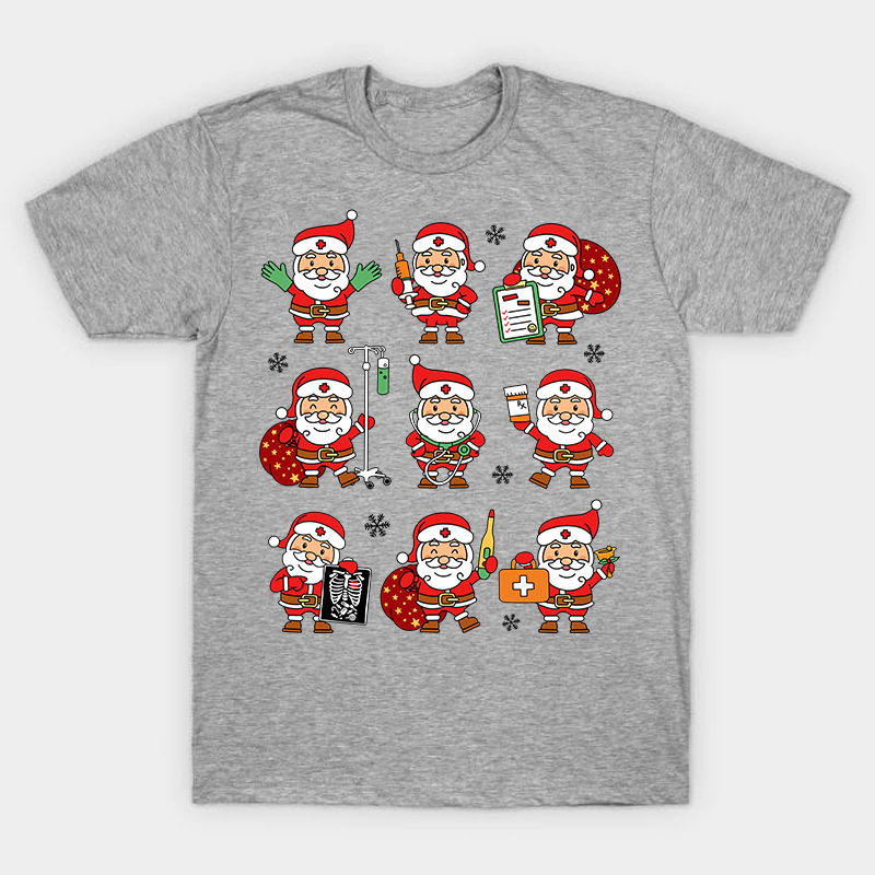 Christmas Santa Nurse T-Shirt