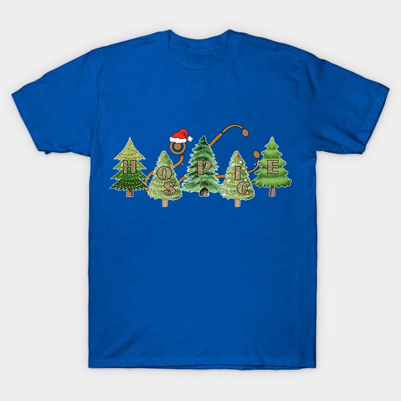 Hospice Christmas Tree Nurse T-Shirt
