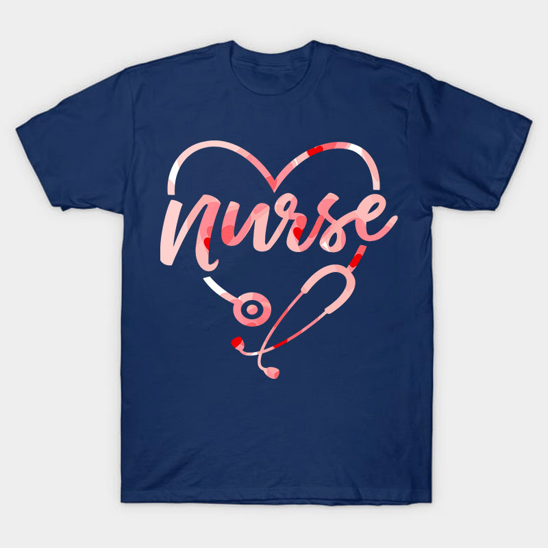 Pinky Heart Nurse T-Shirt