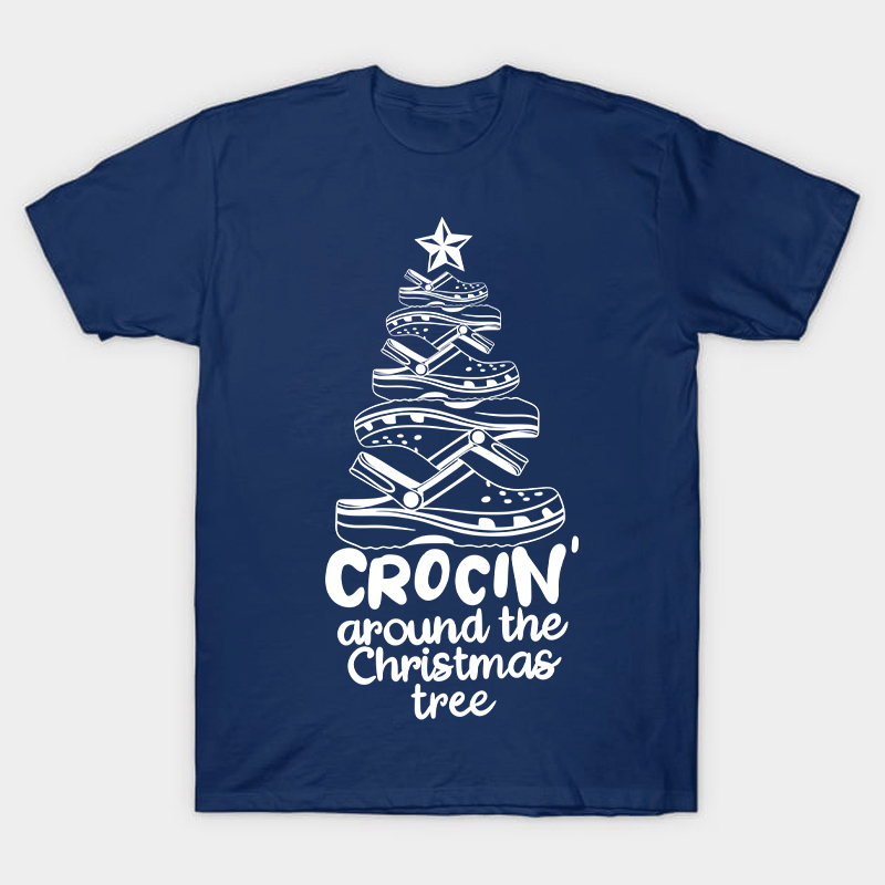 Crocin Around the Christmas Tree Nurse T-Shirt