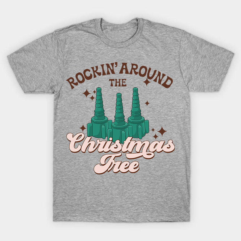Rockin' Around The Christmas Tree Nurse T-Shirt
