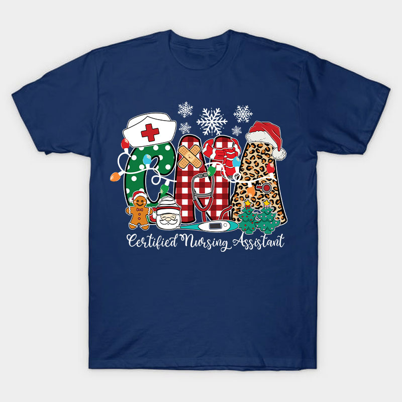 Personalized Christmas Style Nurse T-Shirt