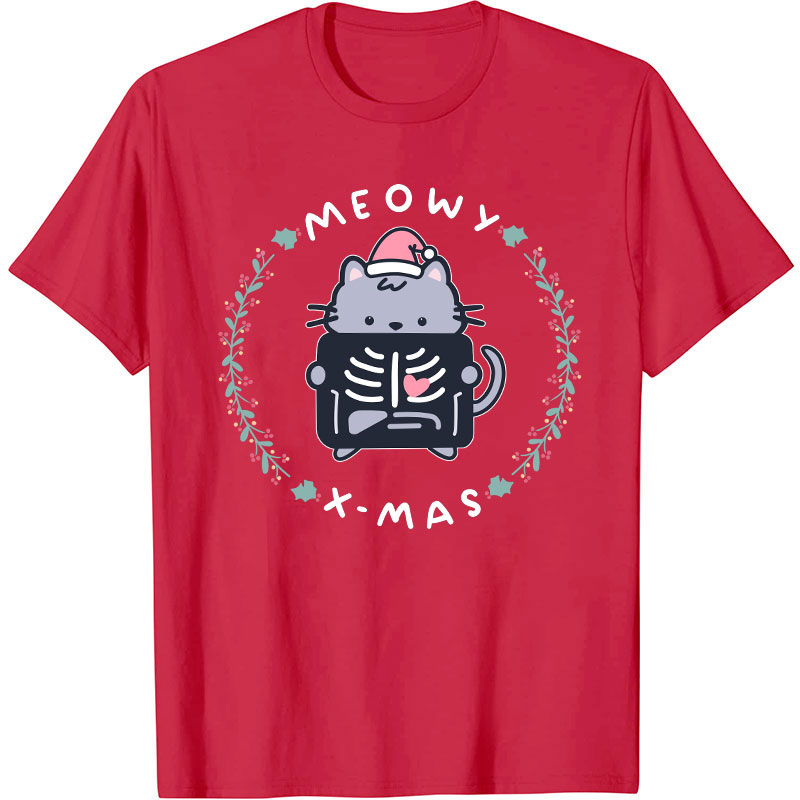 Meowy Xmas Nurse T-Shirt