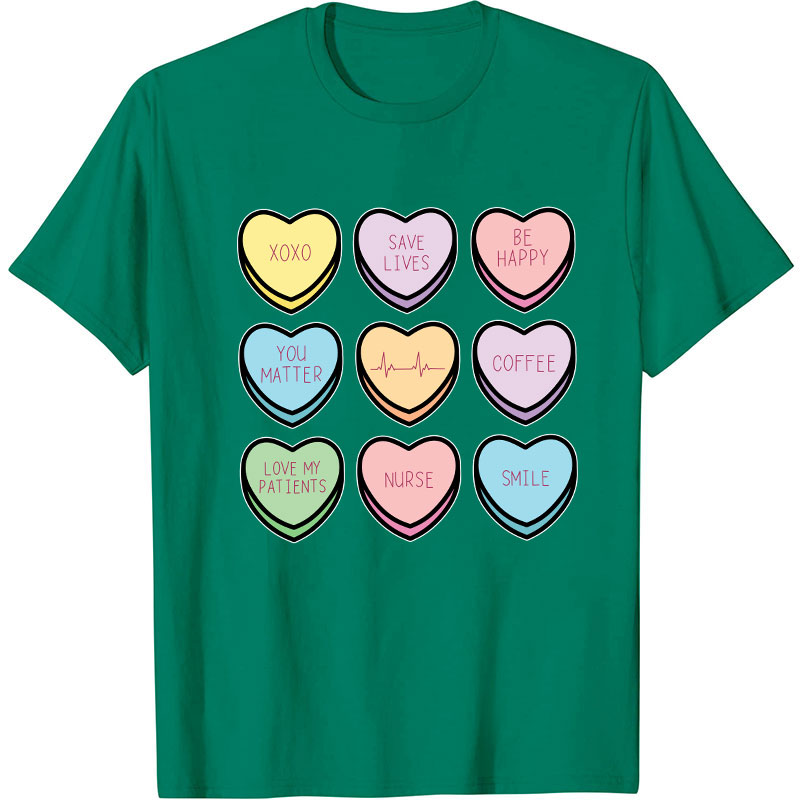 Save Lives Be Happy Nurse T-Shirt