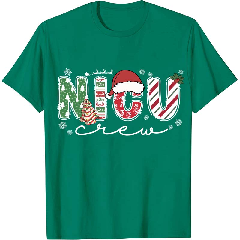 Personalized Christmas Crew Nurse T-Shirt